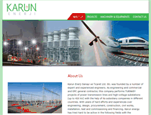 Tablet Screenshot of karunenerji.com
